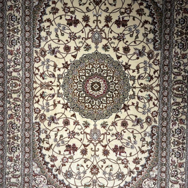 AL WAHA Turkish Rug H3650B Sky bone cream Size 100*400
