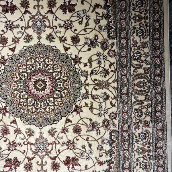 AL WAHA Turkish Rug H3650B Sky bone cream Size 100*400