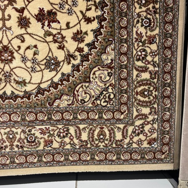AL WAHA Turkish Rug H3650B Sky bone cream Size 100*400