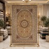 AL WAHA Turkish Rug H3650B Sky Light brown Size 80*150