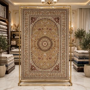 AL WAHA Turkish Rug H3650B Sky Light brown Size 100*300