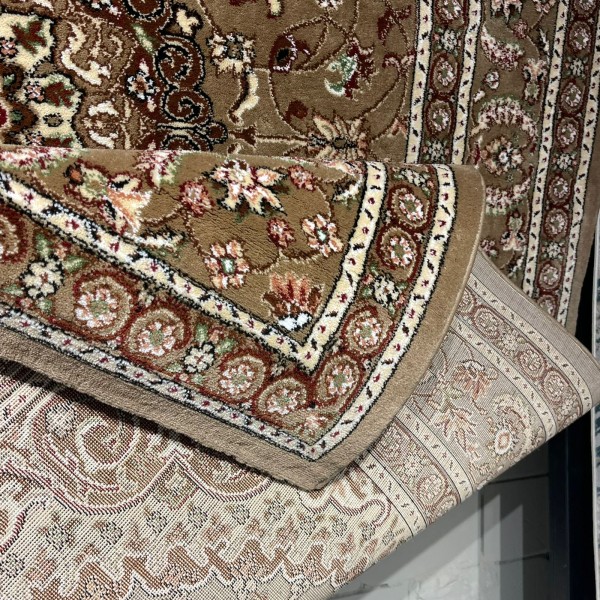 AL WAHA Turkish Rug H3650B Sky Light brown Size 80*150