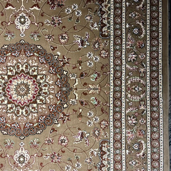 AL WAHA Turkish Rug H3650B Sky Light brown Size 80*150