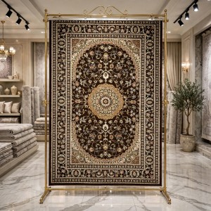 AL WAHA Turkish Rug H3650B Sky Dark brown Size 400*500