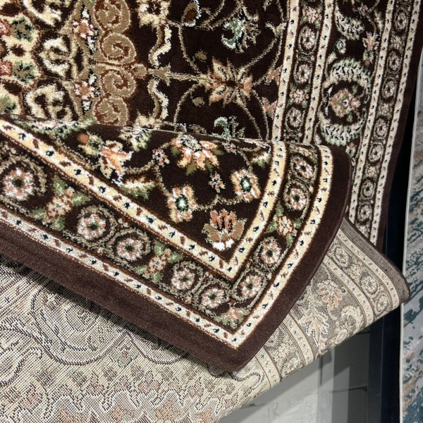 AL WAHA Turkish Rug H3650B Sky Dark brown Size 300*500
