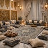 AL WAHA Turkish Rug H3650B Sky Dark gray Size 250*350