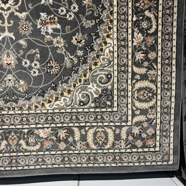AL WAHA Turkish Rug H3650B Sky Dark gray Size 250*350