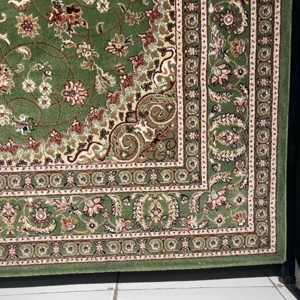 سجاد الواحة تركي H3650B اخضر مقاس 150*220