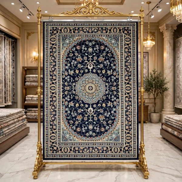 سجاد الواحة تركي H3650B كحلي مقاس 100*200