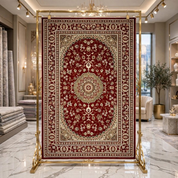 سجاد الواحة تركي H3650B احمر غامق مقاس 400*600