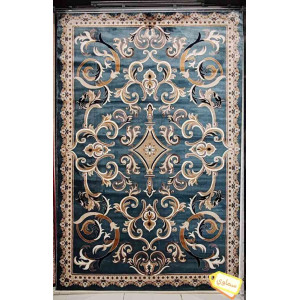 سجاد تركي سما نقش فرنسي لون سماوي مقاس 400*700 سجاد تركي سما نقش فرنسي لون سماوي مقاس 400*700