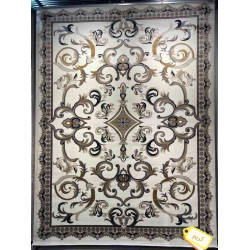 سجاد تركي سما نقش فرنسي لون كريم مقاس 100*500