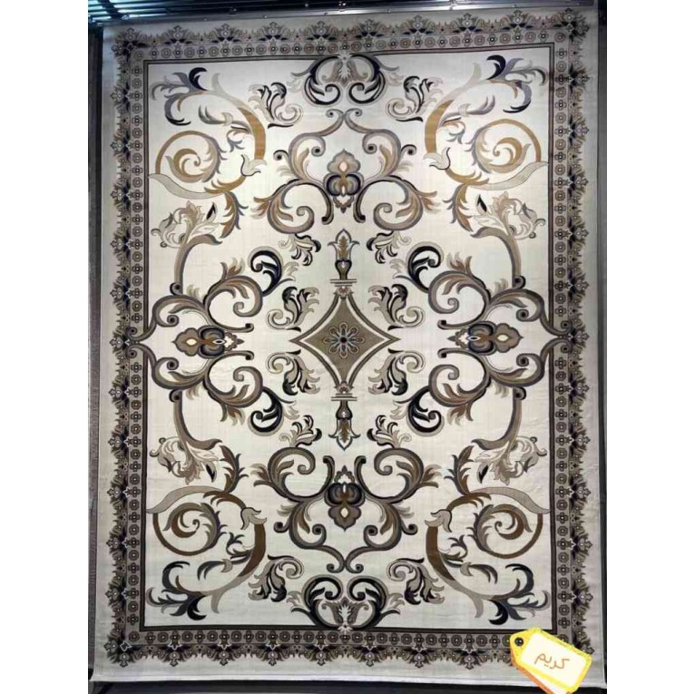 Turkish rug Sama style French pattern sky Cream color size 150*230