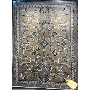 سجاد تركي سما نقش فرنسي لون بيج غامق مقاس 100*500