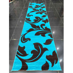 سجاد تركي مخفض كمفور تركواز بني  100*400