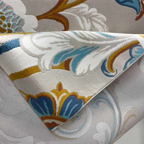 سجاد اطلس تركي نقش كوري كلاسيكي A169A بيج - مقاس 250*350 سم