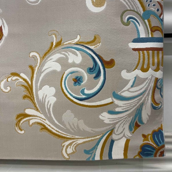 سجاد اطلس تركي نقش كوري كلاسيكي A169A بيج - مقاس 250*350 سم