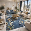 Atlas Turkish Rug Korean Design A169A dark blue - 100x300 cm Hallway
