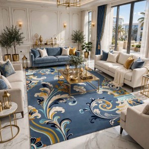Atlas Turkish Rug Korean Design A169A dark blue - 100x300 cm Hallway