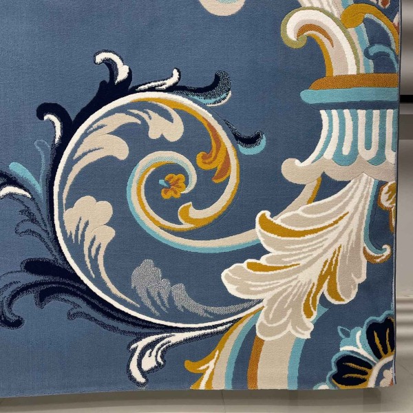 Atlas Turkish Rug Korean Design A169A dark blue - 100x300 cm Hallway