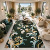 سجاد اطلس تركي نقش كوري A169A اخضر - مقاس 250*350 سم