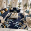 Atlas Turkish Rug Korean Design A169A navy - 250x350 cm Majlis Carpet