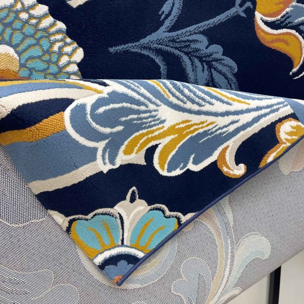 Atlas Turkish Rug Korean Design A169A navy - 250x350 cm Majlis Carpet