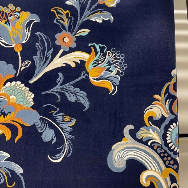 Atlas Turkish Rug Korean Design A169A navy - 250x350 cm Majlis Carpet