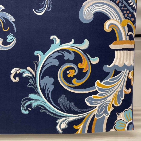 Atlas Turkish Rug Korean Design A169A navy - 250x350 cm Majlis Carpet