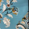 سجاد اطلس تركي نقش كوري A169A تركواز - مقاس 400*600 سم