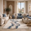 FLORENCE Turkish Rug Korean Design 9530A blue 80x150 cm Small Rug