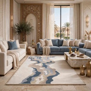 FLORENCE Turkish Rug Korean Design 9530A blue 80x150 cm Small Rug