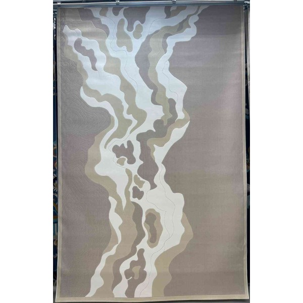 FLORENCE Turkish Rug Korean Design 9530A Dark beige 250x350 cm Elegant majlis carpet