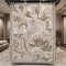 LORIN Turkish Rug Korean Design A404A cream Light beige - 250x350 cm Elegant majlis carpet