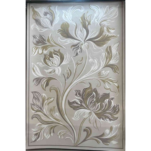 LORIN Turkish Rug Korean Design A404A cream Light beige - 250x350 cm Elegant majlis carpet