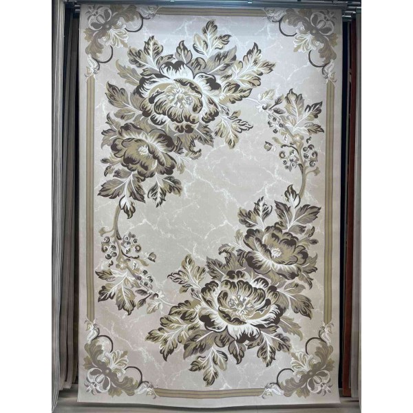 LORIN Turkish Rug Korean Design A406A cream Light beige - 300x400 cm Luxurious majlis carpet