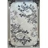 سجاد نقش كويتي تصميم كوري لورين تركي A406A رصاصي كريم - مقاس 50*80 سم دعاسة وطاية
