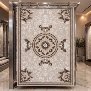 LORIN Turkish Rug Korean Design A419A CREAM BROWN - 80x150 cm Small Rug