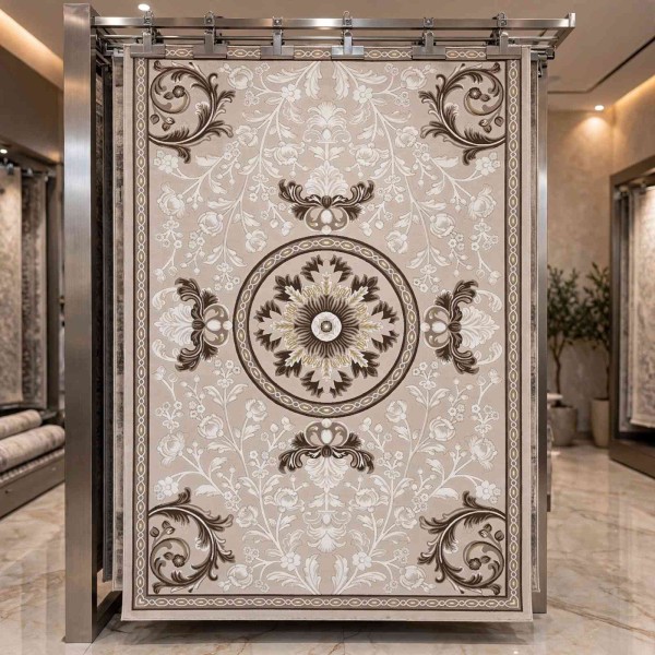 LORIN Turkish Rug Korean Design A419A CREAM BROWN - 80x150 cm Small Rug