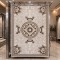 سجاد تصميم كوري تركي لورين A419A كريم بني - مقاس 150*220 سم سجادة مجالس مودرن