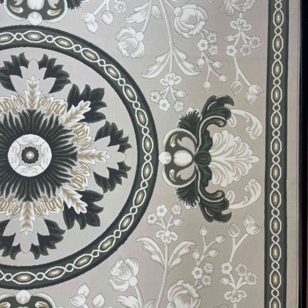 LORIN Turkish Rug Korean Design A419A Cream Green - 200x300 cm Modern Majlis Carpet