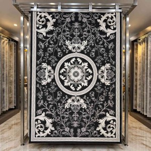 LORIN Turkish Rug Korean Design A419A gray - 300x400 cm Luxurious majlis carpet