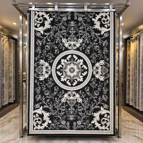 LORIN Turkish Rug Korean Design A419A gray - 300x400 cm Luxurious majlis carpet
