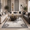 LORIN Turkish Rug Korean Design A419A GREY CREAM - 150x220 cm Modern Majlis Carpet