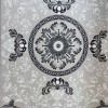 LORIN Turkish Rug Korean Design A419A GREY CREAM - 150x220 cm Modern Majlis Carpet