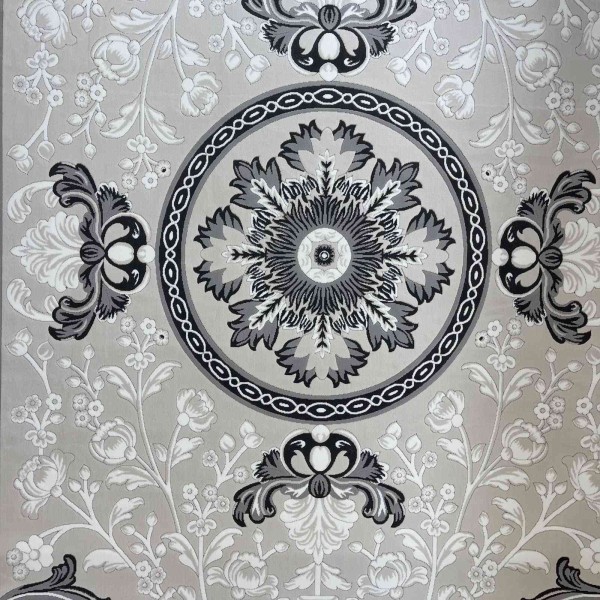 LORIN Turkish Rug Korean Design A419A GREY CREAM - 150x220 cm Modern Majlis Carpet