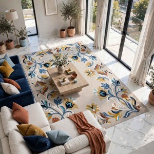 Rayyan Turkish Rug Runner Korean Design A172A Beige - 100x300 cm Hallway