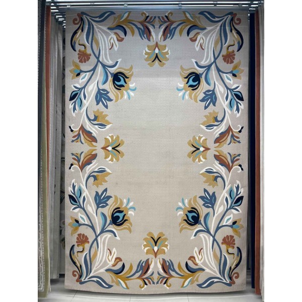 Rayyan Turkish Rug Runner Korean Design A172A Beige - 100x300 cm Hallway