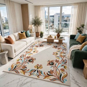 سجاد ريان تركي نقش كوري A172A كيرمت تيرا - مقاس 300*400 سم