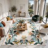 Rayyan Turkish Rug Korean Design A172A TURKUAZ - 300x400 cm Large Majlis Carpet